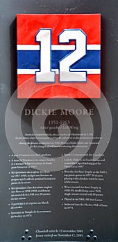 Commemorative plate 12 of Dickie Moore