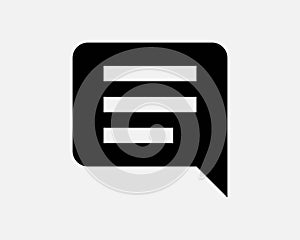 Comment Box Icon Text Speech Bubble Message Forum Conversation Discussion Feedback Black Shape Vector Clipart Artwork Sign Symbol