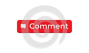 Comment Button Icon Vector in Trendy Flat Style. Commentary Symbol Illustration