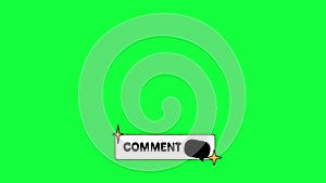 Comment, Chat, Speech Bubble Animation, Lower Thirds on Green Screen.
