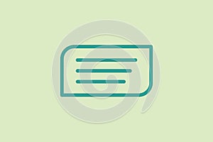 Comment icon. icon related to UI elements. suitable for web site, app, user interfaces,element, printable etc. line icon style.