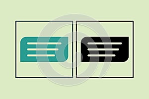 Comment icon. icon related to UI elements. suitable for web site, app, user interfaces,element, printable etc. solid icon style.