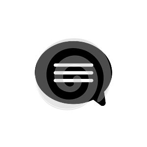 Comment icon set. talk speech message bubble vector symbol. feedback sign. conversation sign