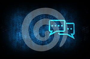 Comments icon abstract blue background illustration digital texture design concept