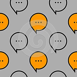 Comments and messages simple seamless pattern