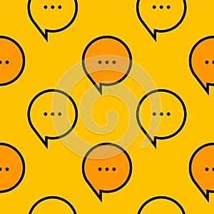 Comments and messages simple seamless pattern