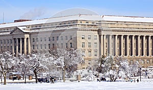 Commerce Department After Snow Constitution Ave