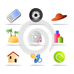 Commerce products icons