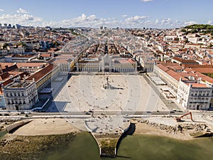 Commerce Square in center of Lisbon, Portugal