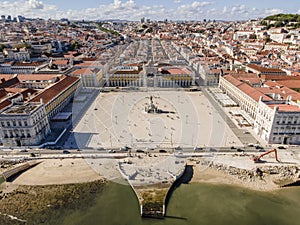 Commerce Square in center of Lisbon, Portugal