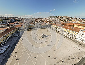 Commerce Square in center of Lisbon, Portugal