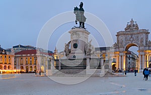 Commerce square in Lisbon, Portugal