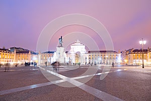 Commerce square in Lisbon, Portugal