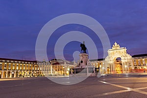 Commerce Square in Lisbon in Portugal