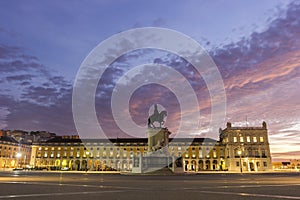 Commerce Square in Lisbon in Portugal