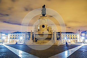 Commerce Square in Lisbon. Portugal