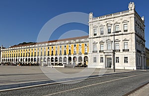 Commerce square - Praca do commercio in Lisbon - Portugal. photo