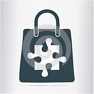 Commerce Strategy Icon with Puzzle Piece