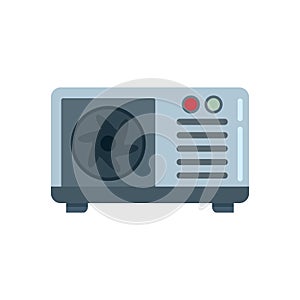 Commercial air conditioner icon flat isolated vector