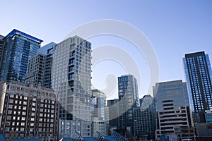 Commercial buildings in downtown Seattle