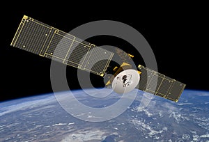 Comunicazione satellitare girando per il mondo.