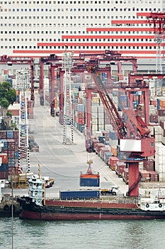 Commercial container port