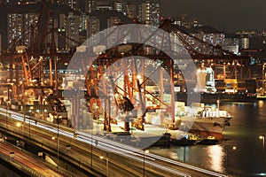 Commercial container port