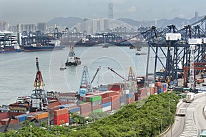 Commercial container port