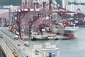 Commercial container port
