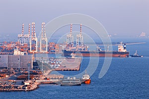 Commercial container port