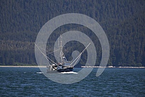 Commercial fishing boat in Southeast Alaska