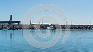 Commercial Fishing Boats At Marina