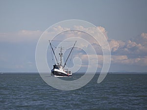 Commercial fishing trawler in Southeast Alaska