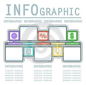 Commercial infografic background