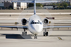 Commercial Jet on Airport Tarmac