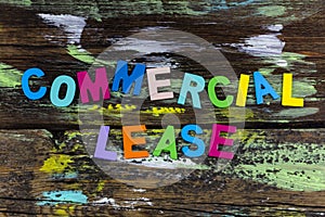 Commercial lease business real estate property building rent agreement