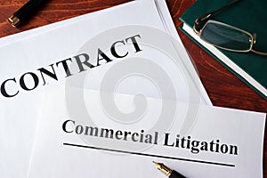 Commercial litigation form. photo