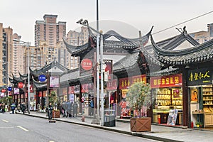 Commercial Old Street, Shanghai, China