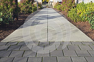 Commercial Outdoor Sidewalk Landscaping photo