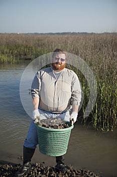 Commercial oyster fisherman