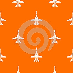 Commercial plane pattern vector orange