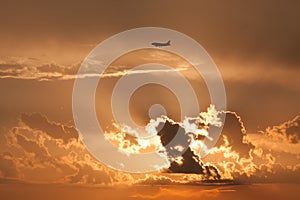 Commercial plane preparing to land in SÃ£o Paulo at Congonhas Airport