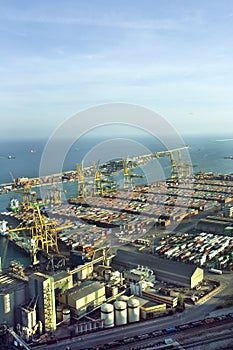 Commercial port. Barcelona.