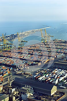 Commercial port. Barcelona.