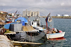 Commercial port of Port-la-Nouvelle in France