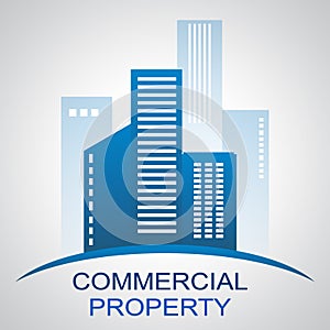 Commercial Property Describing Buildings Real Estate 3d Illustration