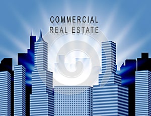 Commercial Real Estate Apartments Represent Property Leasing Or Realestate Investment - 3d Illustration