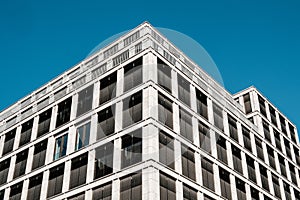 Commercial real estate facade - modern office building