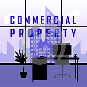 Commercial Real Estate Office Represents Property Leasing Or Realestate Investment - 3d Illustration