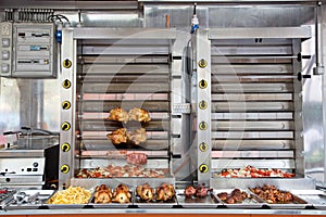 Commercial Stainless Steel Rotisserie Oven